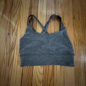 Lululemon longline sports bra, size 4, gray